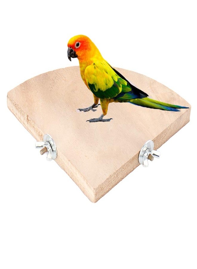 Western Era Corner Platform/Perch/Stand Bird Toy (Small & Medium Birds) (6 Inches) - Image 1